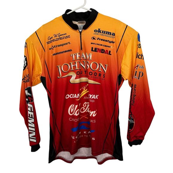 G2 Gemini Old Town Kayaks Fishing Jersey 1/4 Zip Long Sleeve Mens Sz XL Orange - Picture 1 of 9